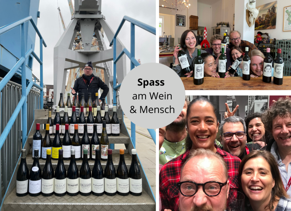 Team Wein am Limit
Wein mit  Spass und Begeisterung verkaufen
Gerne Gast
Gastfreundschaft mit Wein